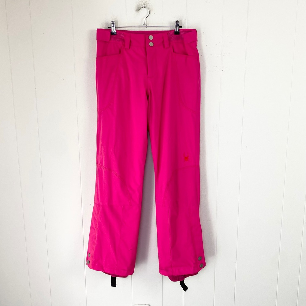 Spyder Hot Pink Thinsulate Insulated Ski Snow Pants Womens 10 Articulated Knee